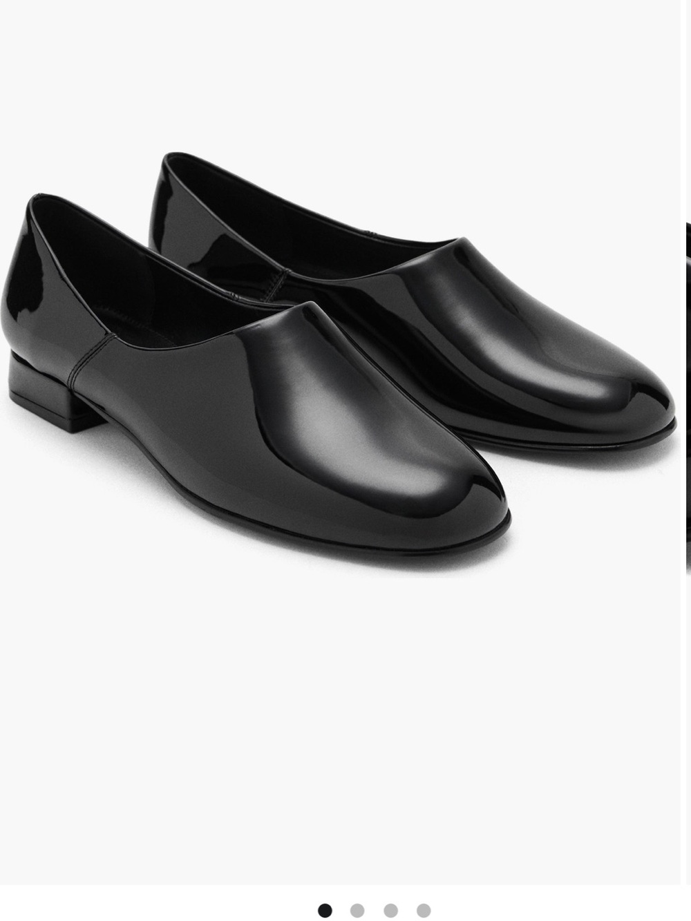 Mango Patent Leather Slip-On Dress Shoes